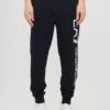 EA7 Emporio Armani TROUSER - Tracksuit Bottoms - Blue/white -Total Wear Store 3779a8412b9e4793b2cba6df4bcd5dfd