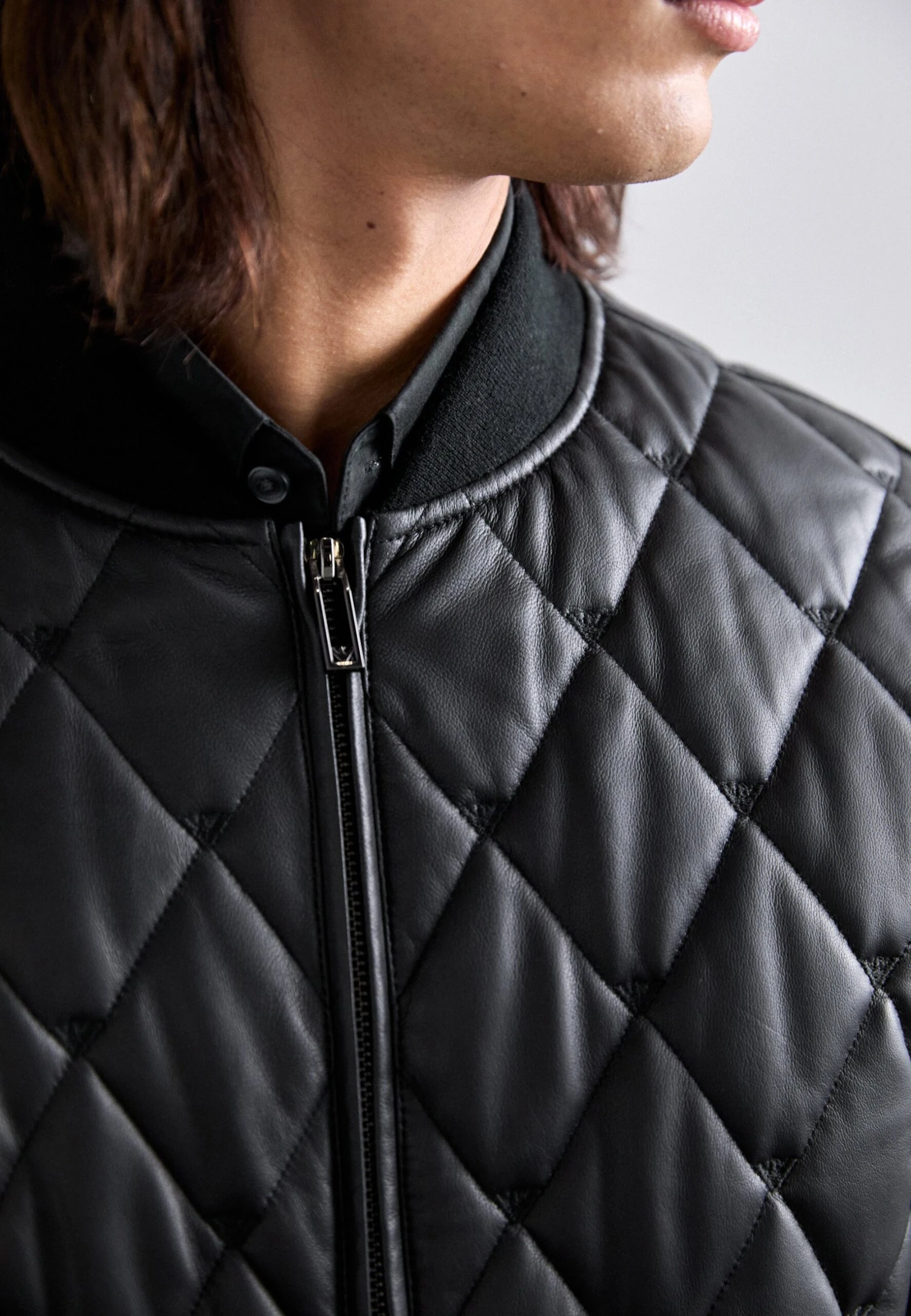 Emporio Armani BLOUSON JACKET - Leather Jacket - Black Beauty 9 Emporio Armani BLOUSON JACKET - Leather Jacket - Black Beauty - Image 7