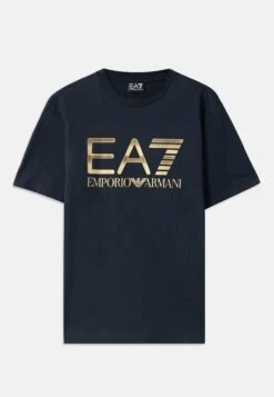 EA7 Emporio Armani TRAIN LOGO TEE - Print T-shirt - Blue -Total Wear Store 3859799383574b6b8f7543368d7e4053 1