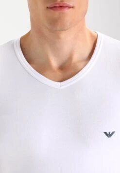 Emporio Armani V Neck 2 Pack - Basic T-Shirt - White/Navy Blue -Total Wear Store 38b9322a6b4c417ba52ff367d54e5e84