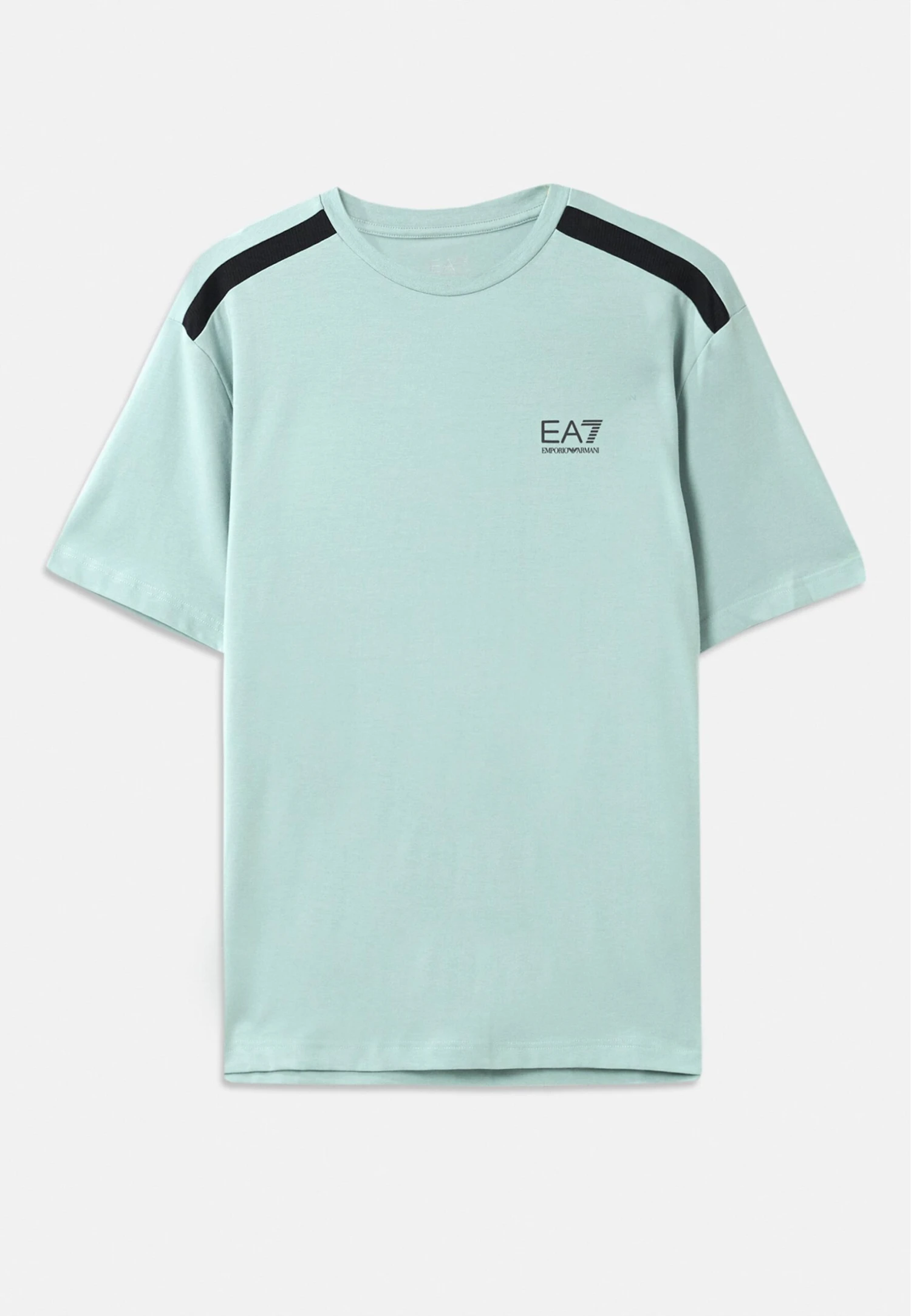 EA7 Emporio Armani NATURAL VENTUS TEE - Basic T-shirt - Blue Surf 8 EA7 Emporio Armani NATURAL VENTUS TEE - Basic T-shirt - Blue Surf - Image 6