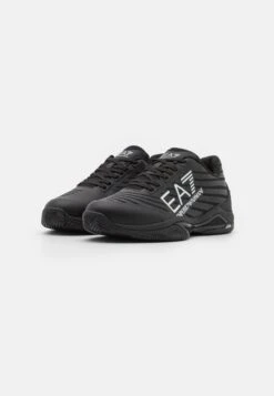 EA7 Emporio Armani Tech Clay - Clay Court Tennis Shoes - Triple Black/White -Total Wear Store 39613645c3c6415ca7f2350fd4dfda7f