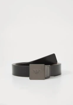 Emporio Armani PLATE BELT - Belt - Cacao/nero -Total Wear Store 3a8fb8371e3e4b648ac950ba98a8486f