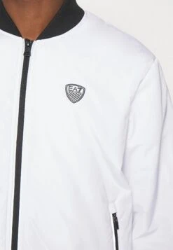 EA7 Emporio Armani Jacket - Bomber Jacket - Bianco -Total Wear Store 3b0de4ac3fbc4852bf32b59d3d466b15