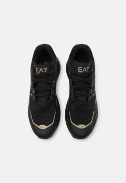 EA7 Emporio Armani Crusher Distance Unisex - Trainers - Triple Black/Gold -Total Wear Store 3b3e3c7aa64c44ac8d8a023b56c282cd