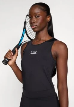 EA7 Emporio Armani TENNIS PRO CLASSIC TANK - Top - Black Beauty -Total Wear Store 3c1824234fbc4737b5bb21c5b19339ac