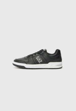 EA7 Emporio Armani BASELINE UNISEX - Trainers - Black/silver-coloured