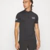 EA7 Emporio Armani Tennis Pro Serafino - Sports T-Shirt - Black -Total Wear Store 3cf5e44e05a14315904b3fc5403142d9