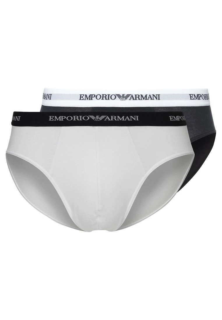Emporio Armani 2 Pack - Briefs - White/Blue 6 Emporio Armani 2 Pack - Briefs - White/Blue - Image 4