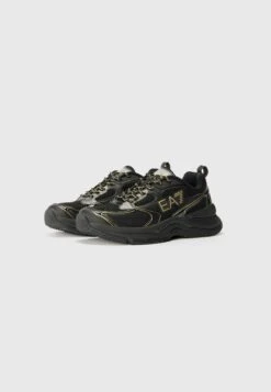 EA7 Emporio Armani PREDATOR UNISEX - Trainers - Triple Black/gold-coloured -Total Wear Store 3db55955d78d423ab240a92791445269