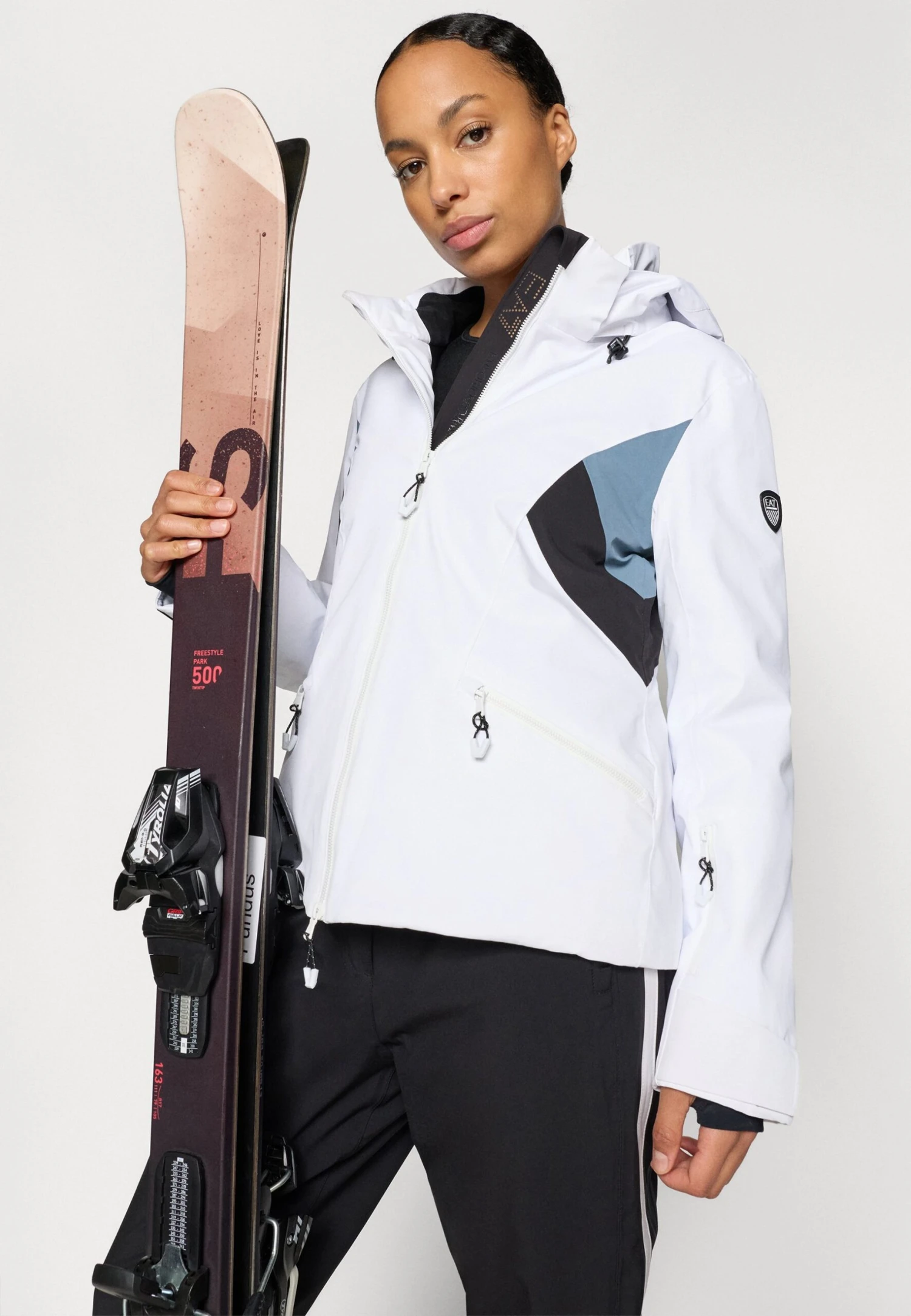 EA7 Emporio Armani CORTINA COLORBLOCK - Ski Jacket - White 8 EA7 Emporio Armani CORTINA COLORBLOCK - Ski Jacket - White - Image 6