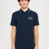 EA7 Emporio Armani TRAIN LABEL - Polo Shirt - Blue -Total Wear Store 3dd26f8aedff4226875a81bfde231d23