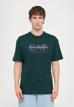 EA7 Emporio Armani TRAIN LOGO TEE - Print T-shirt - Ponderosa Pine