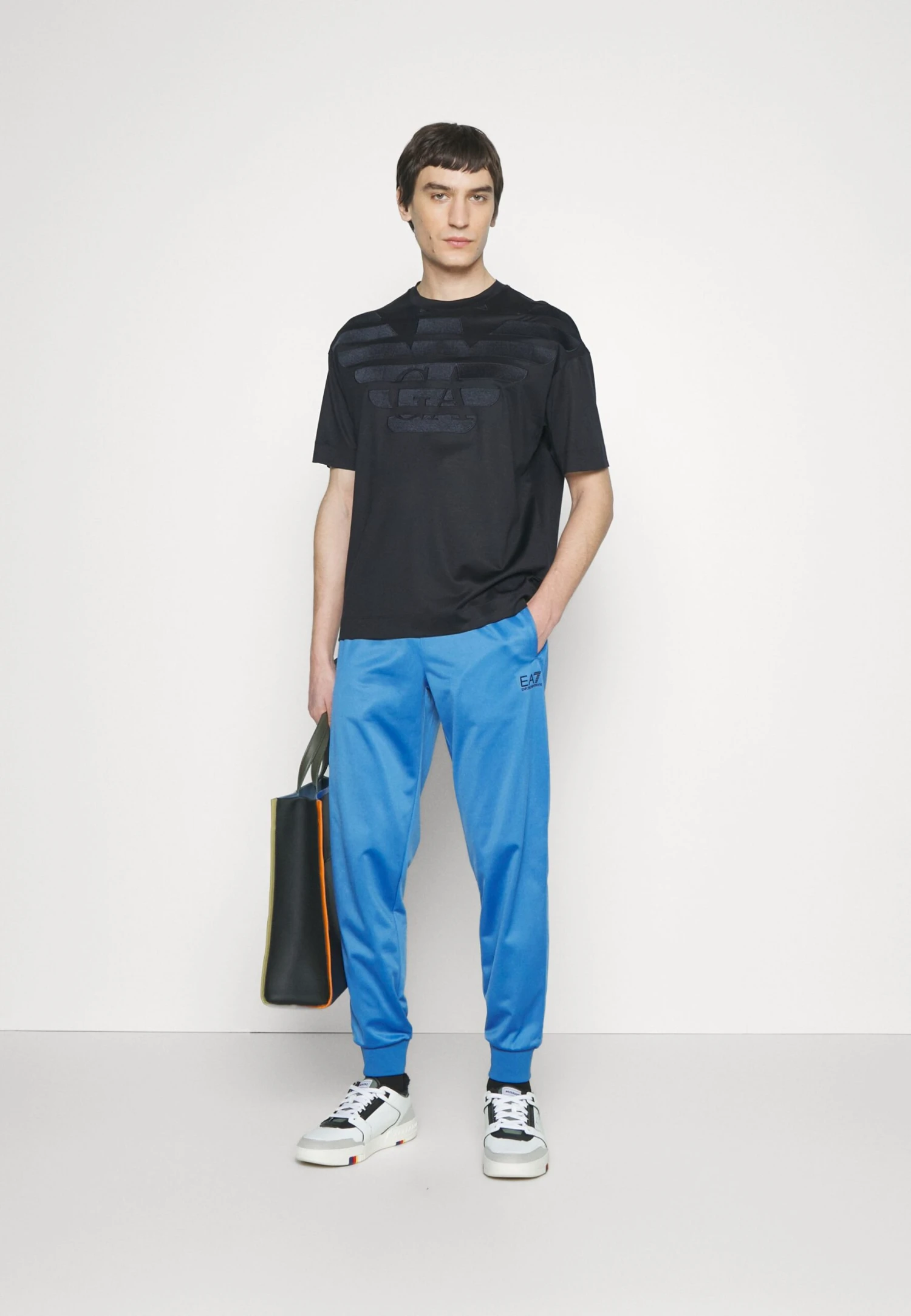 Emporio Armani Print T-Shirt - Navy Aquila 4 Emporio Armani Print T-Shirt - Navy Aquila - Image 2