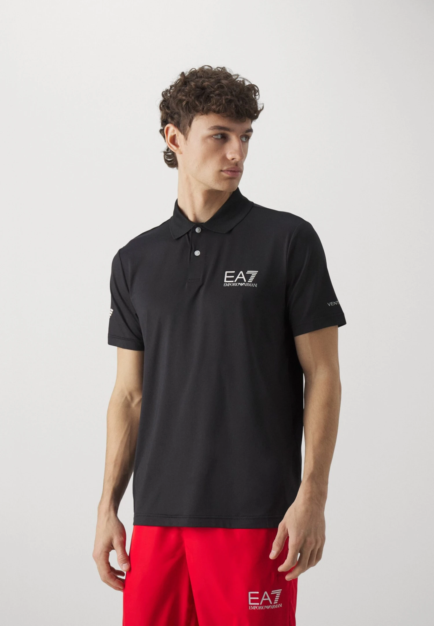 EA7 Emporio Armani MULTI VENTUS7 - Polo Shirt - Black 5 EA7 Emporio Armani MULTI VENTUS7 - Polo Shirt - Black - Image 3