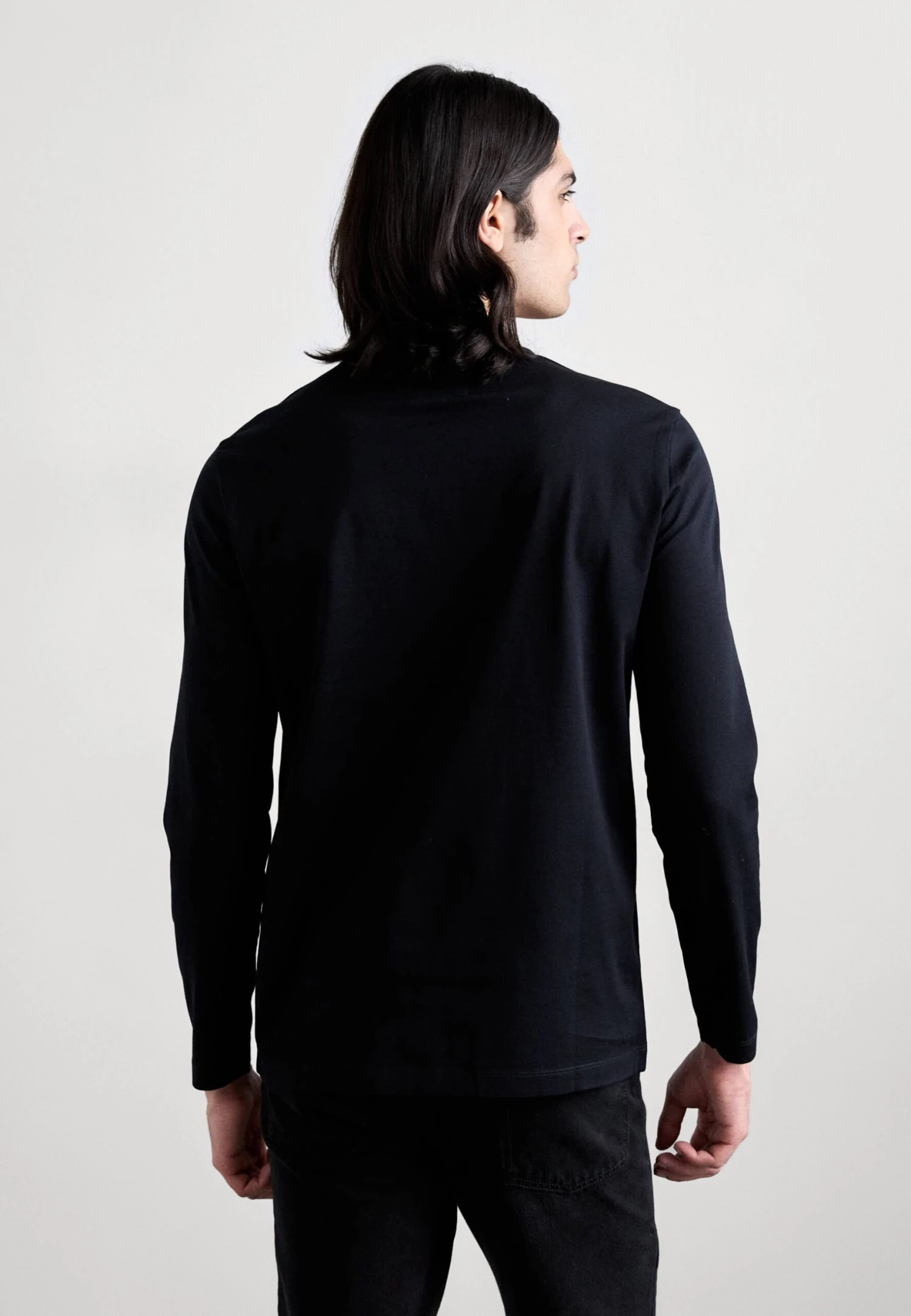 Emporio Armani Long Sleeved Top - Blue Navy 5 Emporio Armani Long Sleeved Top - Blue Navy - Image 3