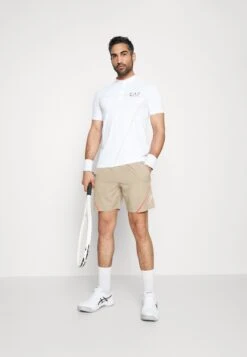 EA7 Emporio Armani Tennis Pro - Sports Shorts - Oxford Tan -Total Wear Store 3fd33e530a9942b9ac7c34ee5ce8b4df