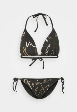EA7 Emporio Armani Water Sports Maxi Logo Triangle - Bikini - Black -Total Wear Store 3ff14c33a4dd44b2a4d7a0b345e1f13f