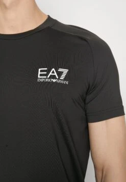 EA7 Emporio Armani Tennis Pro Tee - Basic T-Shirt - Black -Total Wear Store 40984dcb892243fa8321036b98743000