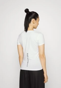 EA7 Emporio Armani Print T-Shirt - White/Black -Total Wear Store 41344f98d5bb41e7a2a4b04a8d6777cc