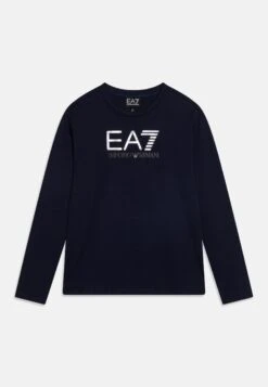 EA7 Emporio Armani Unisex - Long Sleeved Top - Navy Blue