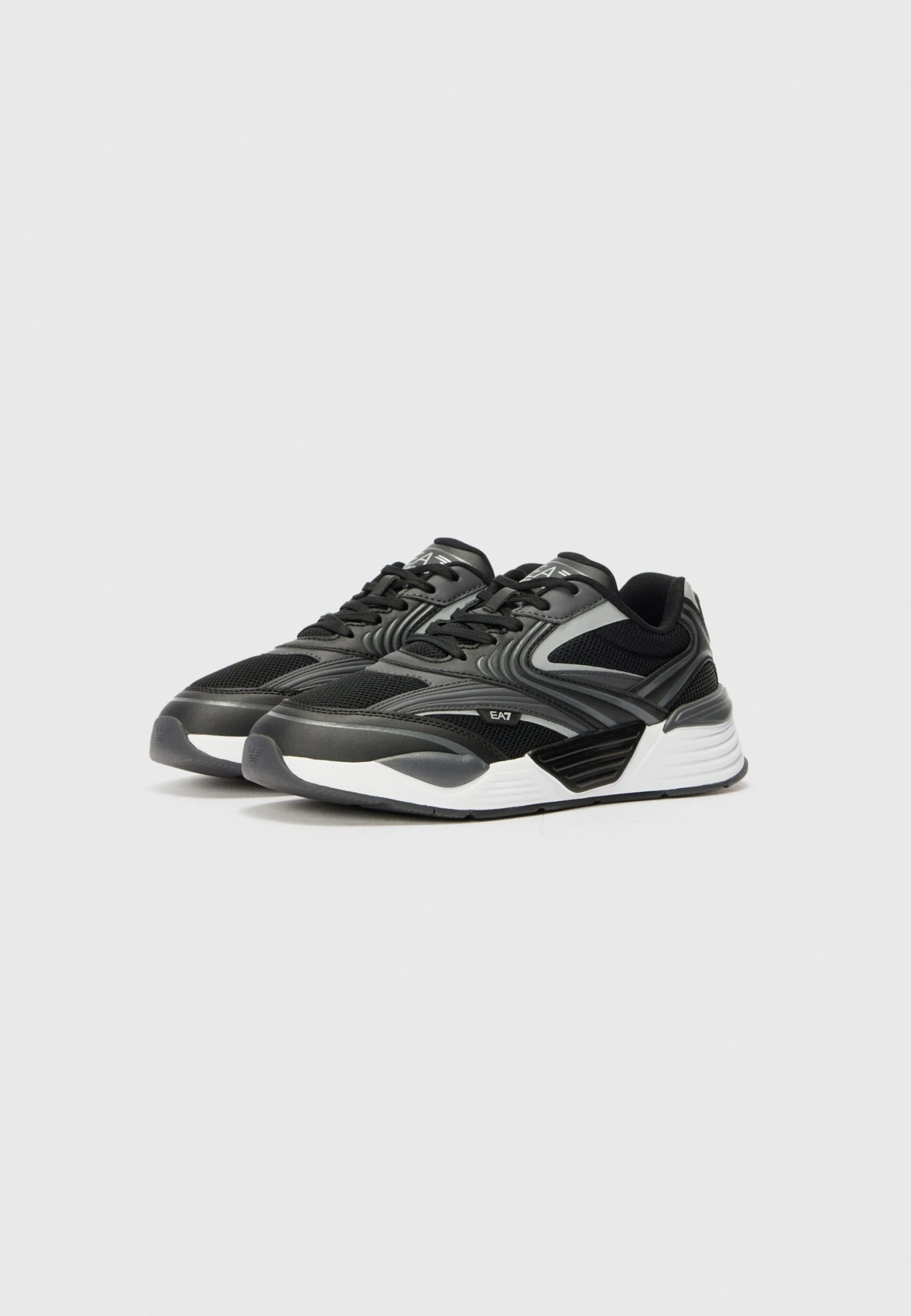 EA7 Emporio Armani ACE RUNNER 2 UNISEX - Trainers - Black/asphalt/silver-coloured 4 EA7 Emporio Armani ACE RUNNER 2 UNISEX - Trainers - Black/asphalt/silver-coloured - Image 2