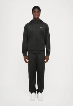 EA7 Emporio Armani TRAIN VISIBILITY - Tracksuit - Black/cream