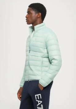EA7 Emporio Armani TRAIN CORE JACKET - Down Jacket - Blue Surf -Total Wear Store 41f02ca60e164112bfae6389b79bb30b