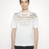 Emporio Armani Print T-Shirt - Bianco Aquila -Total Wear Store 425a4790db4e477e86c797301abdf154