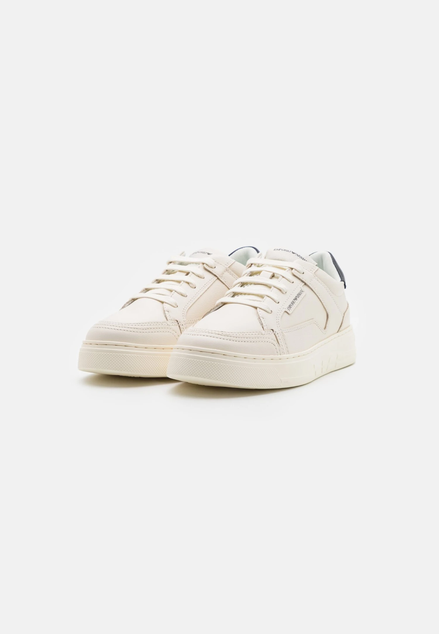 Emporio Armani Trainers - Offwhite/Blue 4 Emporio Armani Trainers - Offwhite/Blue - Image 2