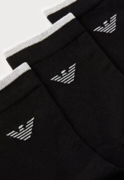 Emporio Armani SHORT SOCKS 3 PACK SHORT SOCKS - Socks - Black/black/black -Total Wear Store 44b005c093c34e7ca1c98e7c7b9b2389