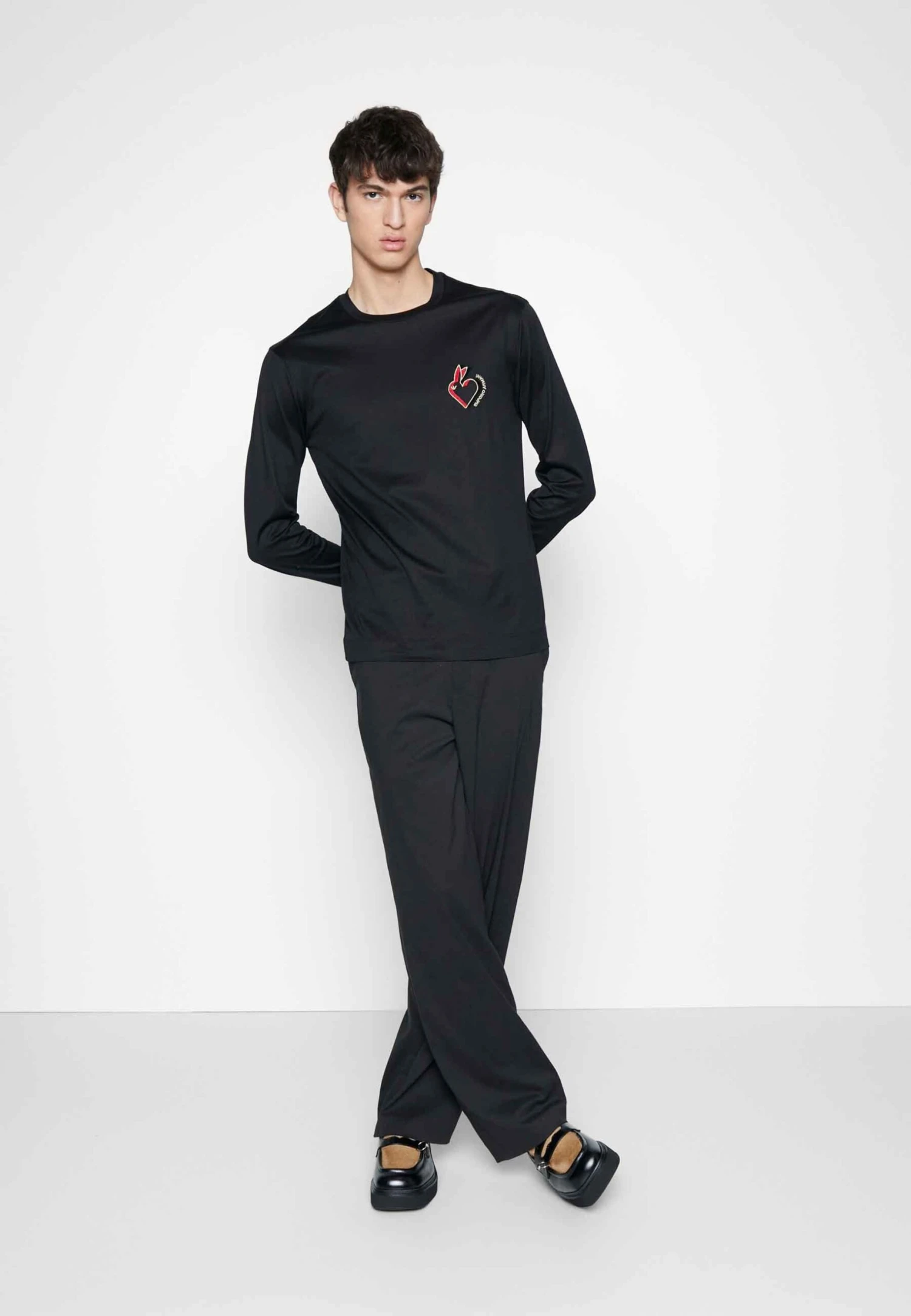 Emporio Armani Long Sleeved Top - Nero 4 Emporio Armani Long Sleeved Top - Nero - Image 2
