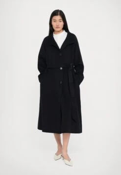 Emporio Armani COAT - Classic Coat - Navy Blue -Total Wear Store 4503e999f2e14bfd9c33f0cfdb188789