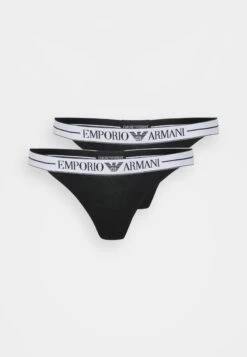 Emporio Armani THONG 2 PACK - Thong - Black 13 Emporio Armani THONG 2 PACK - Thong - Black -Total Wear Store 450fceef61a540159bfeb38103fa3233