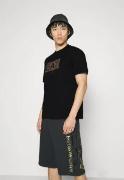 EA7 Emporio Armani Print T-Shirt - Black -Total Wear Store 451fd9fde4884bbdacdde7db09222230