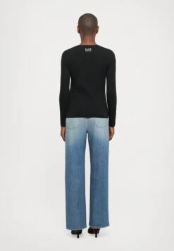 EA7 Emporio Armani Long Sleeved Top - Asphalt -Total Wear Store 458355ce909d485999ef938482409a10