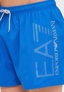 EA7 Emporio Armani BEACHWEAR - Swimming Shorts - Turkish Sea/silver -Total Wear Store 465363318de0441cb5981b2a16e9e62d