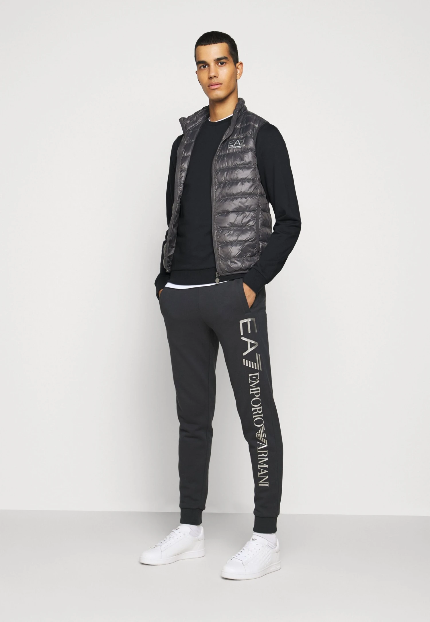 EA7 Emporio Armani Sweatshirt - Night Blue/Silver 4 EA7 Emporio Armani Sweatshirt - Night Blue/Silver - Image 2