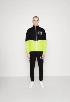 EA7 Emporio Armani Tracksuit Set - Tracksuit - Black/Green