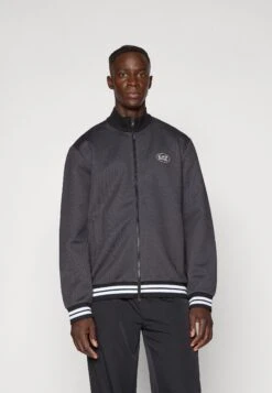 EA7 Emporio Armani TENNIS CLUB TRACKTOP - Zip-up Sweatshirt - Black