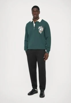 EA7 Emporio Armani TRAIN CLUB HOUSE BUTTONERD RUGBY UNISEX - Sweatshirt - Ponderosa Pine