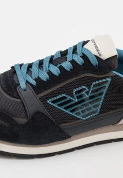 Emporio Armani Trainers - Navy/Gunmetal/Silver -Total Wear Store 482836a1b4db449fa5f04494656f98a7