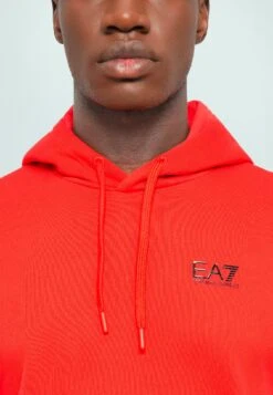 EA7 Emporio Armani TRAIN LOGO SERIES HOODIE EXTENDED - Hoodie - Molten Lava -Total Wear Store 4868a6e641c74abc845387e3e5ecab02