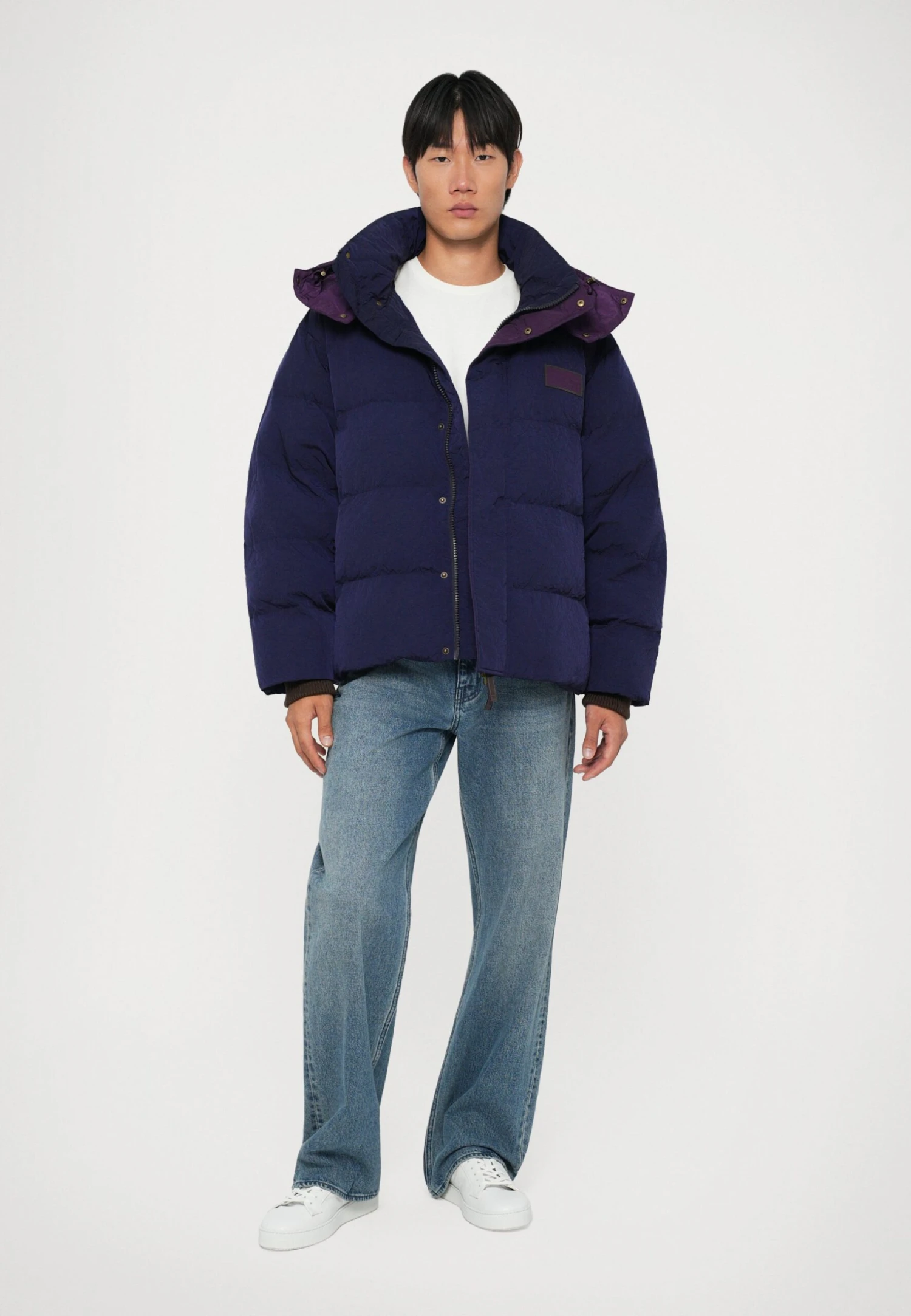 EA7 Emporio Armani TRAIN HOODED JACKET UNISEX - Winter Jacket - Evening Blue 3 EA7 Emporio Armani TRAIN HOODED JACKET UNISEX - Winter Jacket - Evening Blue