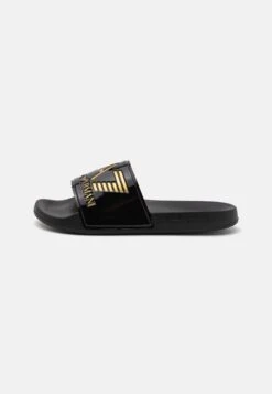 EA7 Emporio Armani UNISEX - Pool Slides - Black/gold
