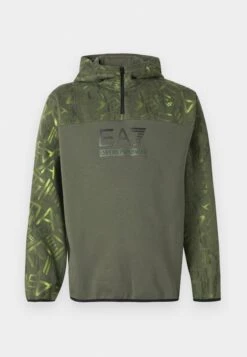 EA7 Emporio Armani LOGO SERIES HOODIE GRAPHIC - Sweatshirt - Beetle -Total Wear Store 48ee8986f2104812a5ba8de940a6ba8a