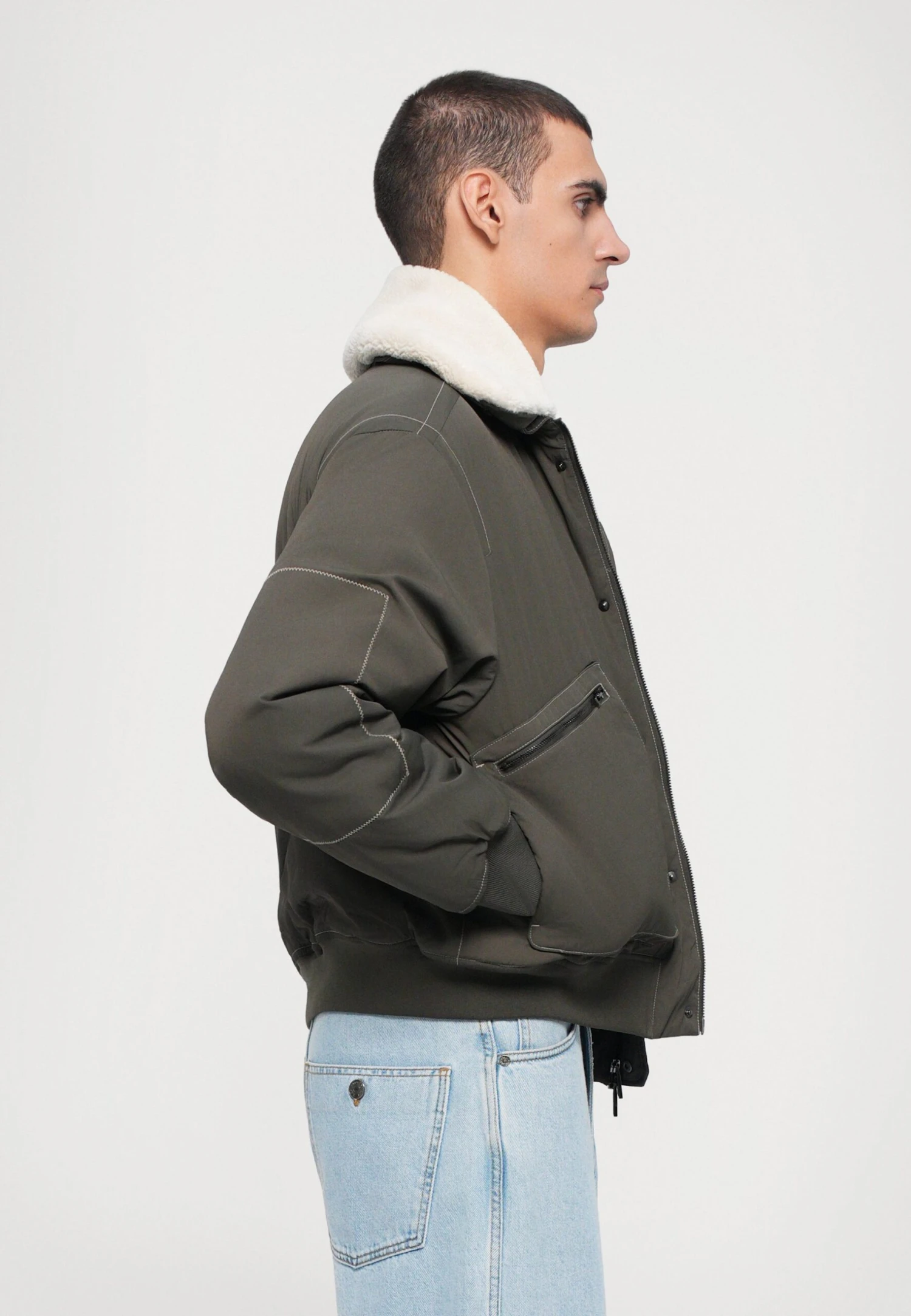 Emporio Armani BLOUSON JACKET - Light Jacket - Black Ink 7 Emporio Armani BLOUSON JACKET - Light Jacket - Black Ink - Image 5