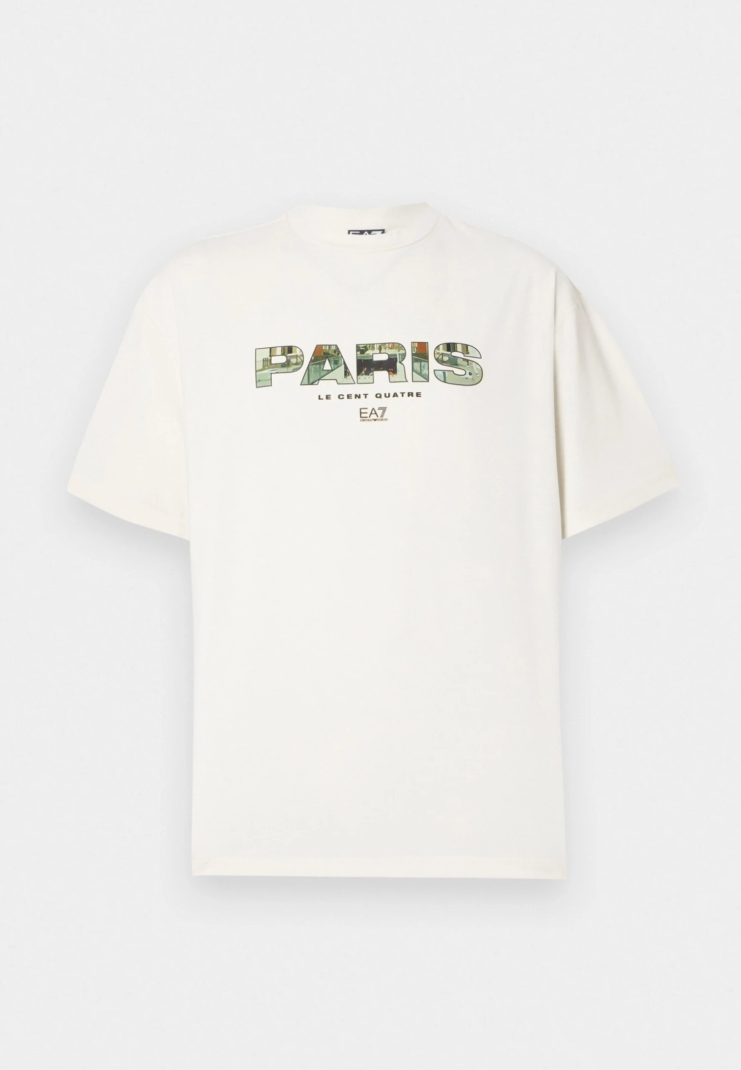 EA7 Emporio Armani TRAIN GRAPHIC SERIES TEE CITIES - Print T-shirt - Vanilla Ice 8 EA7 Emporio Armani TRAIN GRAPHIC SERIES TEE CITIES - Print T-shirt - Vanilla Ice - Image 6