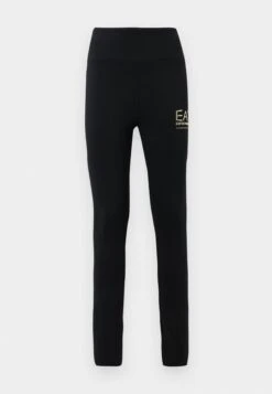 EA7 Emporio Armani Leggings - Trousers - Black/gold-coloured -Total Wear Store 4a1c3ea0587c4b77a5d3e1f4d07b0b32