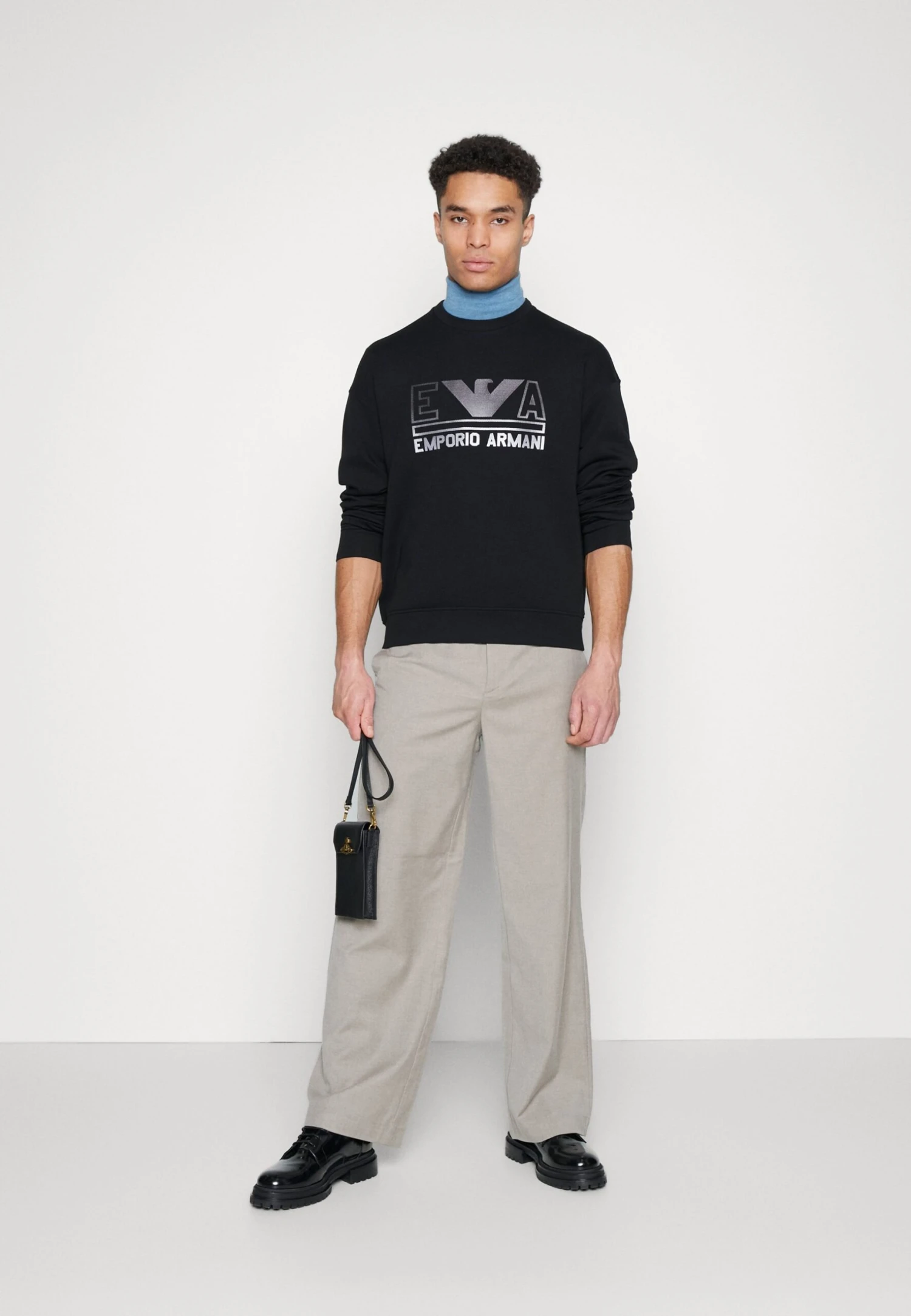 Emporio Armani Sweatshirt - Black/Grey 4 Emporio Armani Sweatshirt - Black/Grey - Image 2